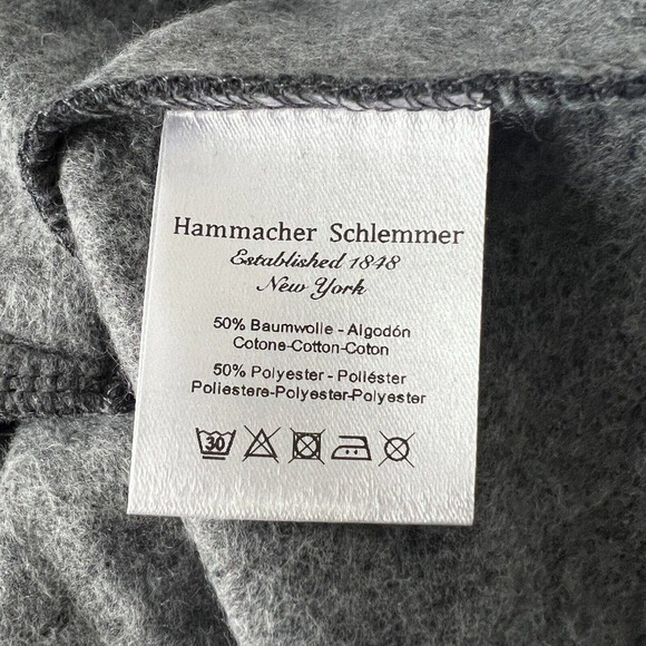 Hammacher Schlemmer Jacket Mens XL Charcoal Gray Zip Up Fleece Outdoor Heritage - Picture 6 of 6